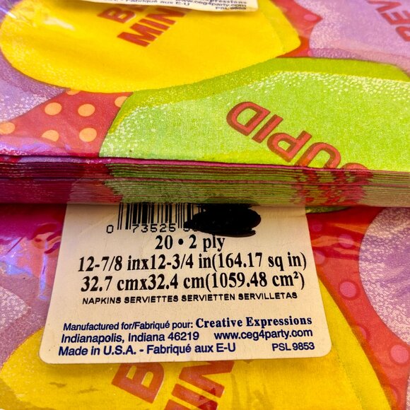 Valentine's Day Paper Luncheon Napkins SWEET TALK Creative Expressions USA 39 ct - Picture 5 of 7